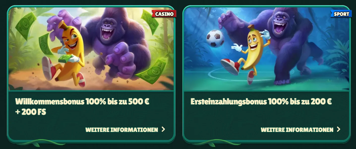 GoKong Willkommensbonus: Sport oder Casino, zwei Wege mit verschiedenen Auflagen