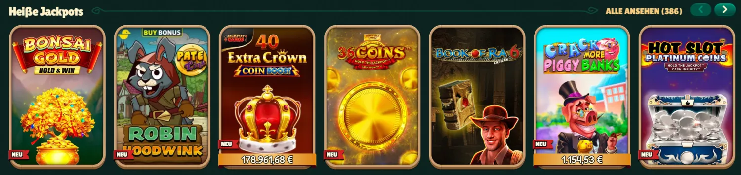 GoKong Jackpots: progressive und Drop-Jackpots im Spielkatalog
