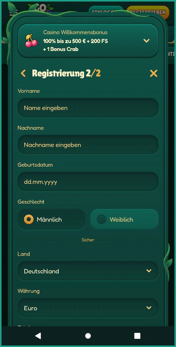 Neues Spielerkonto – Registrierung und Verifizierung bei GoKong